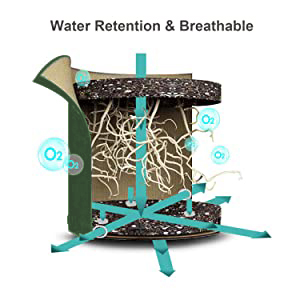 Eco-Friendly PE Potato Growing Bag Garden Planter Bags Reusable Washable Grow Pots Waterproof, Smart Pots for Vegetable