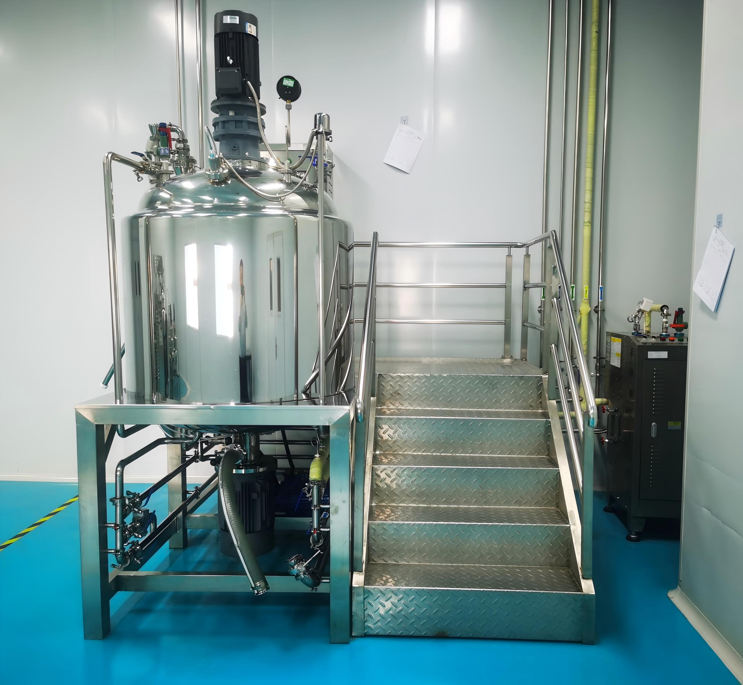 Stainless Steel Fixed Vacuum Mixing Tank Homogenizer Emulsifying Mixer