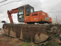 Usado 2014 Hitachi 120-6 Excavadora anfibia de 12 toneladas pantano CE ISO Minería de humedales