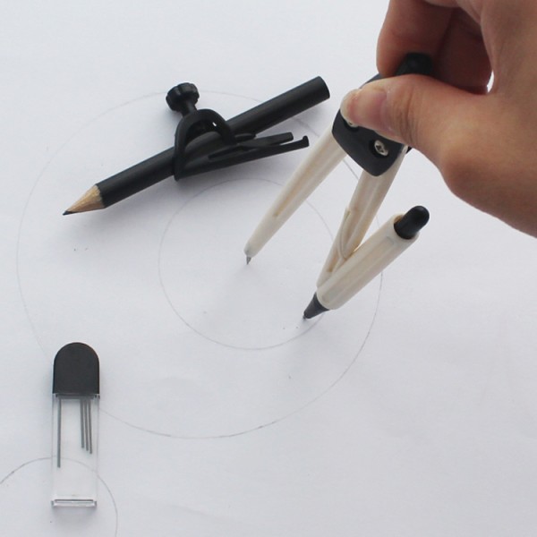 wholesale factory price plastic school compass set
