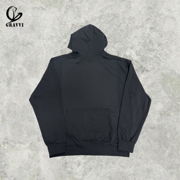 Graphic Print Vintage Hoodies Hip Hop Loose Fit Casual Y2K Hoodies For Men