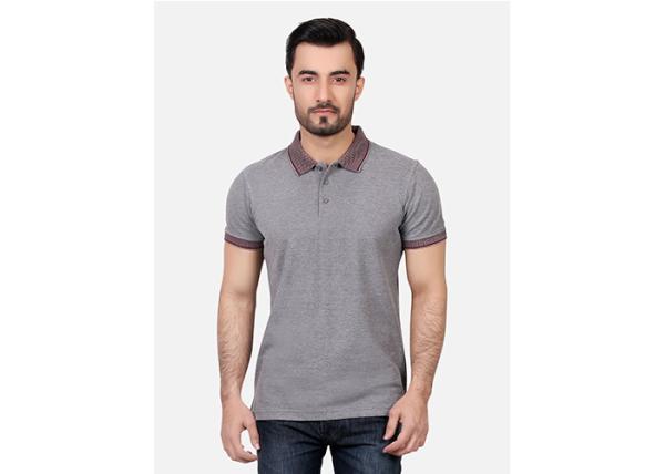 Classic Collar Men's Cotton Polo Shirts / Boys Short Sleeve Summer Clothing