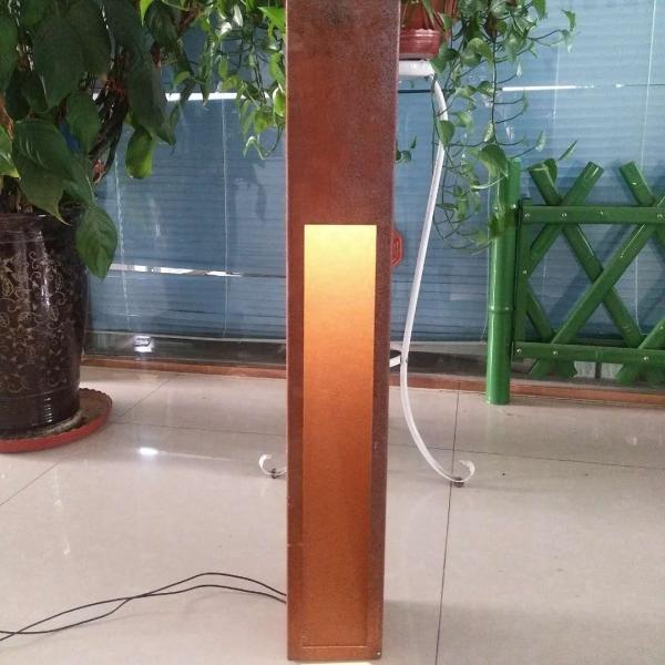 Rustic Red Corten Lighting Bollards IP65 IP66 Wear Resistance