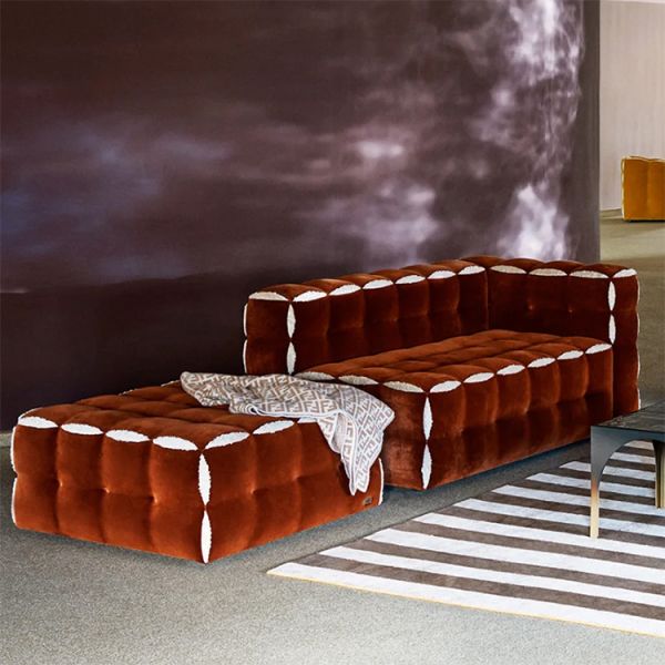 Free Combination Sofa Split Module Splicing High-end Designer Light Luxury Villa Fabric Sofa