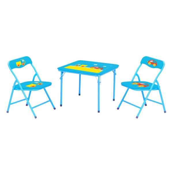 Metal Folding Children Kids Small Card Table With Chairs