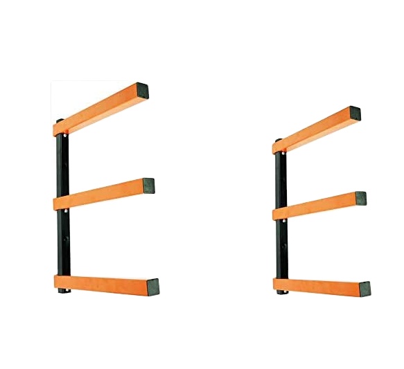 Estante de almacenamiento de garaje en el aire libre 17 * 1 * 15 pulgadas Estante de almacenamiento de madera de acero para garaje interior