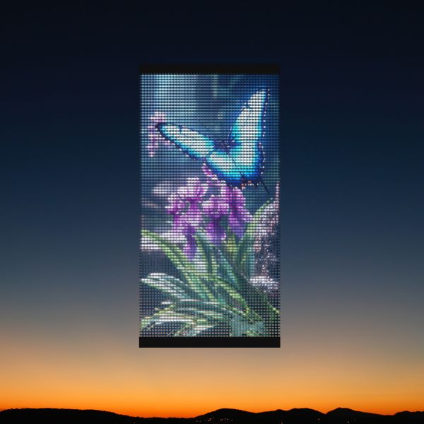LED Flying Magic Carpet Screen Drone Soft Screen P20 5V Led Video Curtain Flag Curtain Advertising Video Display