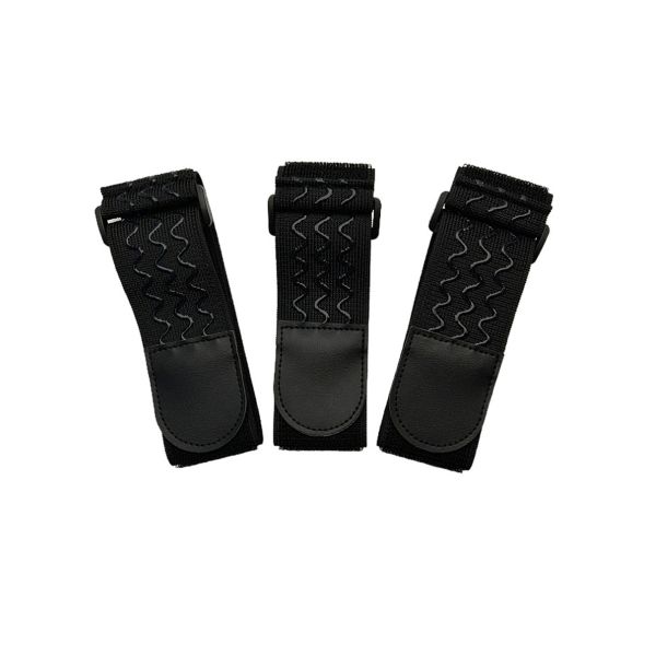 DANSKY Adjustable Wave Rubber Non-Slip Self-Adhesive Elastic Strap with Buckle Hook and Loop Fastener