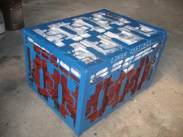 High Cr White Iron Wear-resistant Castings Liners Packaged by Steel Pallet