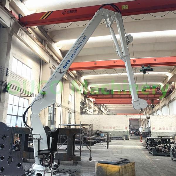 1 T Hydraulic Knuckle Boom Crane 360 Degree Slewing Angle