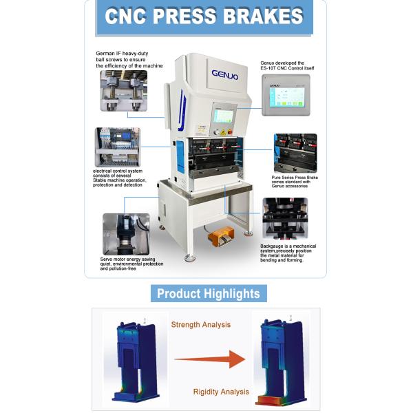 Металлический прессовый тормоз мини Чистый электрический прессовый тормоз CNC полный сервомотор