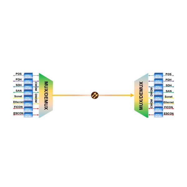 JWM1900 1U/2U/4U Platform JHBF 2ch 100G QSFP28 to 200G CFP DWDM Tunable Coherent OTU Muxponder