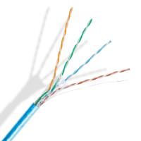 Ftp Cat5 Lan Cable Nylon Rip Cord da isolação do HDPE