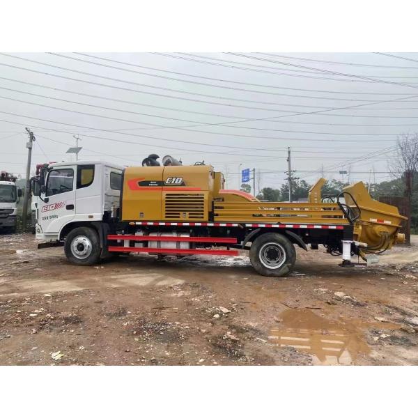 2019 Model Used Transported Mobile Concrete Pump Sany Chassis With YC4E6185 Engine