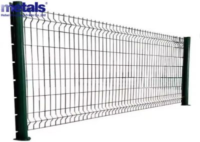 Recinto de malla de alambre soldado curvado en 3D revestido de PVC galvanizado 50X100MM