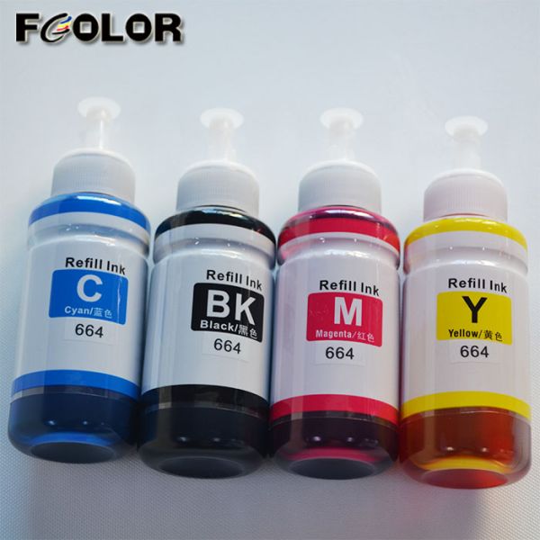 FCOLOR T6641 T6644 100% Compatible Dye Ink for Epson L360 L350 L380 Inkjet Printer Ink
