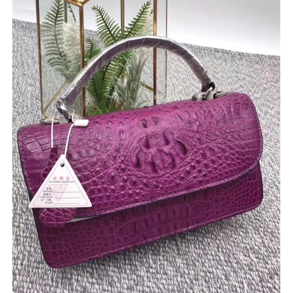 Fashion Genuine Crocodile Leather Women Small Mini Handbag Lady Purse Authentic Alligator Skin Female Cross Shoulder Bag