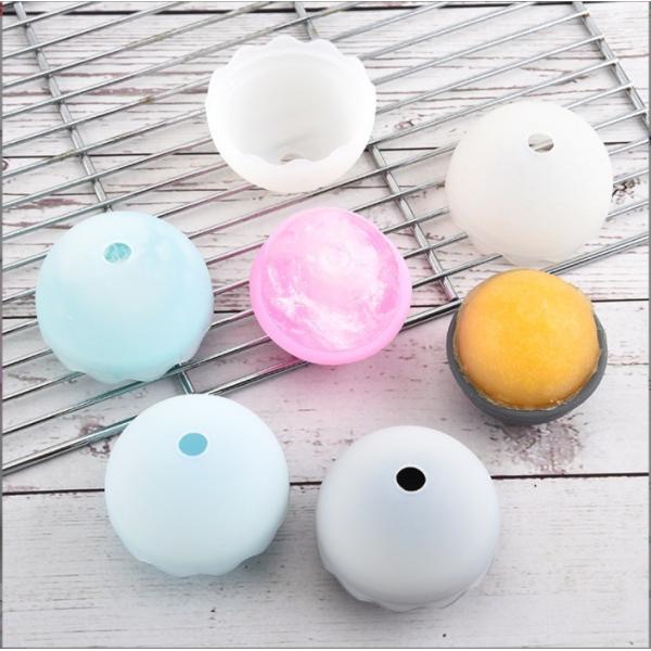 Ice Cream Tools Food Grade Round Silicone Ice Mold Whiskey Ball Maker Mold