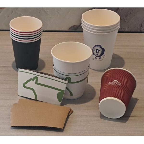 Disposable Coffee Cup Sleeves Design for Double Corrugated Paper Cup Jackets