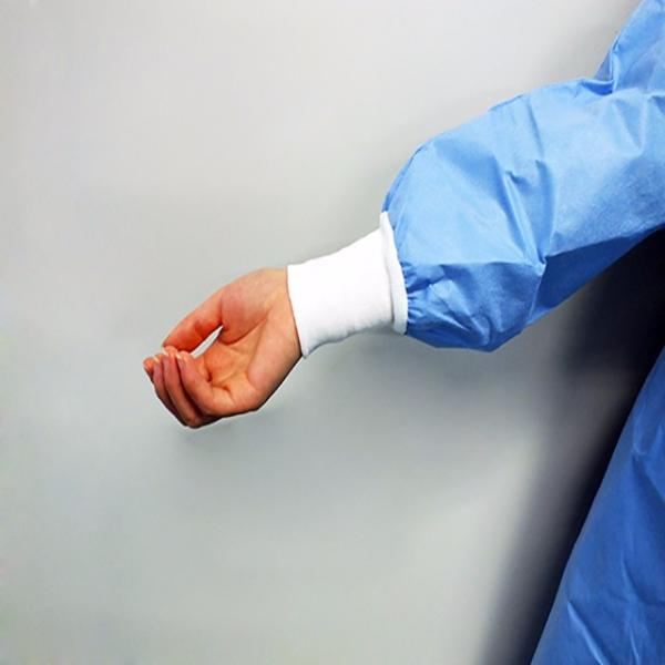 Abrasion Resistant Disposable Surgical Gown Spunbonded With ISO Certification