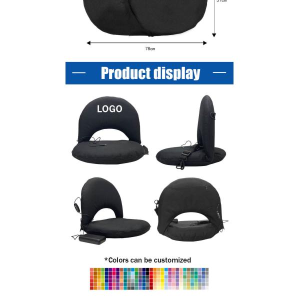 78 x 51 x 6.5cm 600d Оксфорд складывая нагретый стул стадиона стула нагретый Bleacher