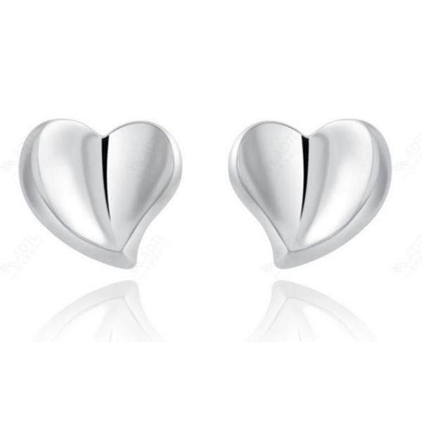 S925 Silver Love Heart earrings earrings Korean Korean