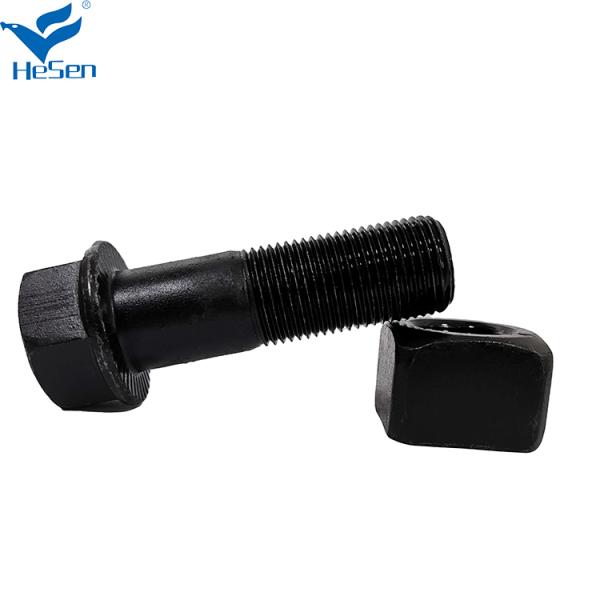 7H3597 1M1408 Excavator Track Shoe Bolt And Nuts 5/8 X 53 MM D5