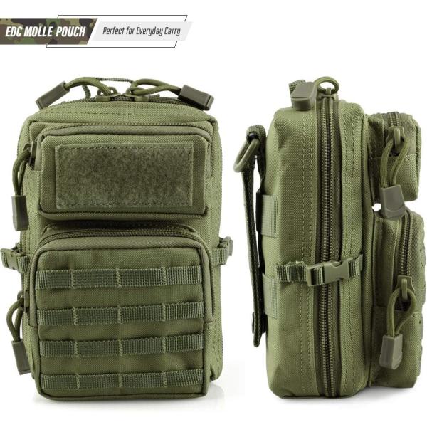 Tactical Molle Utility Pouch, EDC Tool Pouch Tactical Phone Pouches Mini Waist Pouches Medical EDC IFAK Pack Design