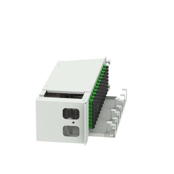 Центр обработки данных 96 ядер SC APC тип 19 дюймовый оптоволоконный патчпанель с 5 и Swing Design