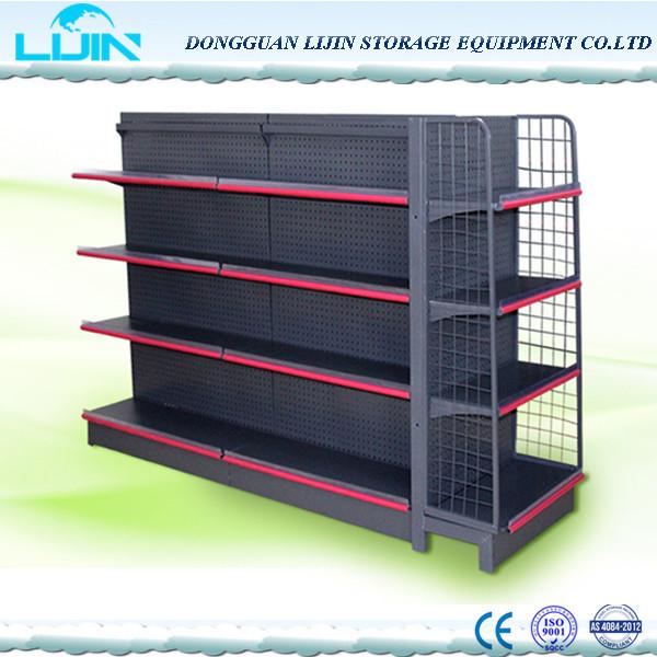 Safe Metal Supermarket Shelf Display Easy To Assemble And Dismantle