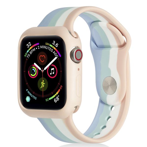 38mm / 40mm Four Color Silicone Watch Strap Replacement Portable
