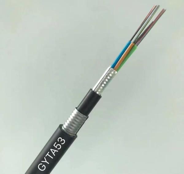 Outdoor Aerial Duct Armored Fiber Optic Cable GYTS GYTA53 Underground