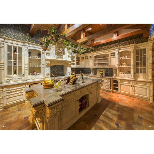 шкафы острова кухни E1 3500mm подковообразные конструируют с домом семьи ящиков