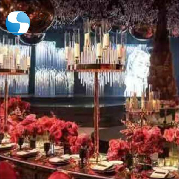 ZT-220H-2 Декорация свадебного мероприятия Золото серебряное зеркало акриловое мандапа чупа