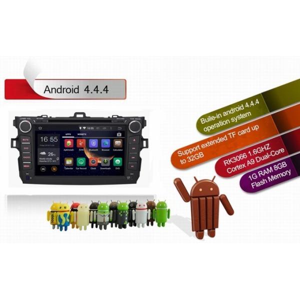 Ouchuangbo Car DVD Stereo System for Toyota Corolla 2008-2011 Android 4.4 3G Wifi BT Audio