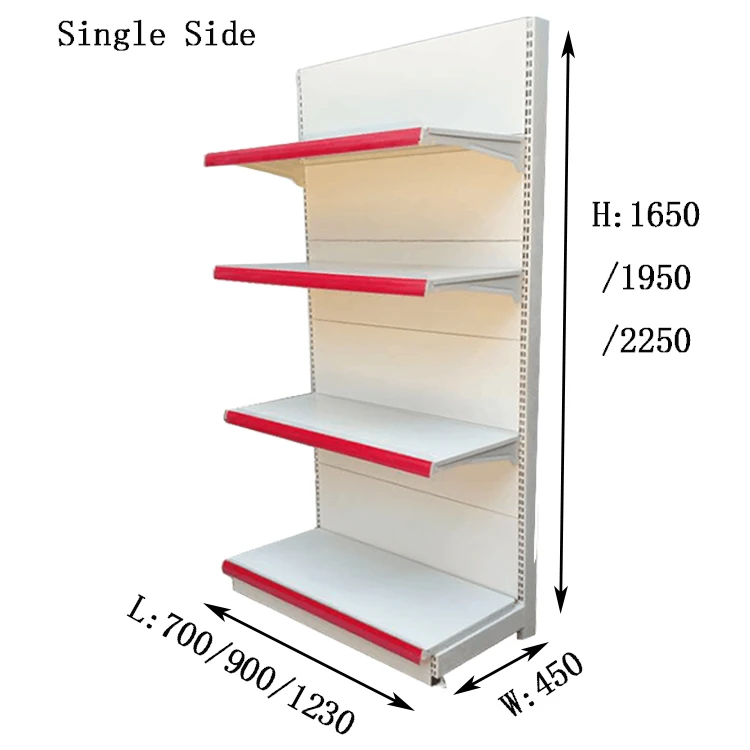 Estantes nuevos de 2023 China Factory Color personalizado Tamaño de acero doble lado Estantes de la feria comercial