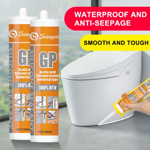 Universal Formula Acetic Acid Silicone Sealant High Bond Strength Multi Use