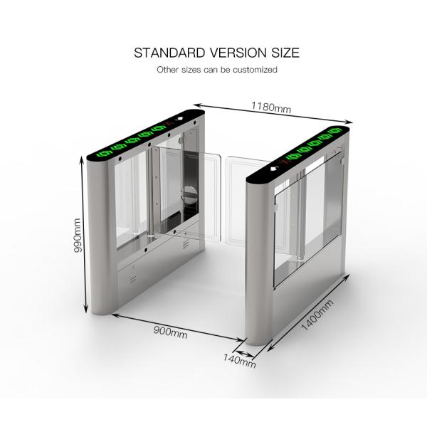 HCW Swing Barrier Turnstile Gate водонепроницаемая электронная автоматическая высокая безопасность для спортзала