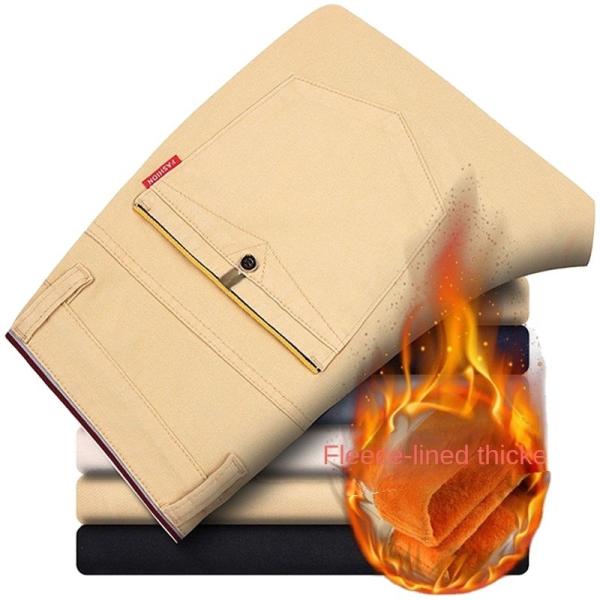 2023 Men's Casual Pants in Pencil Pants Pattern with Fly Opening and Zip Placket