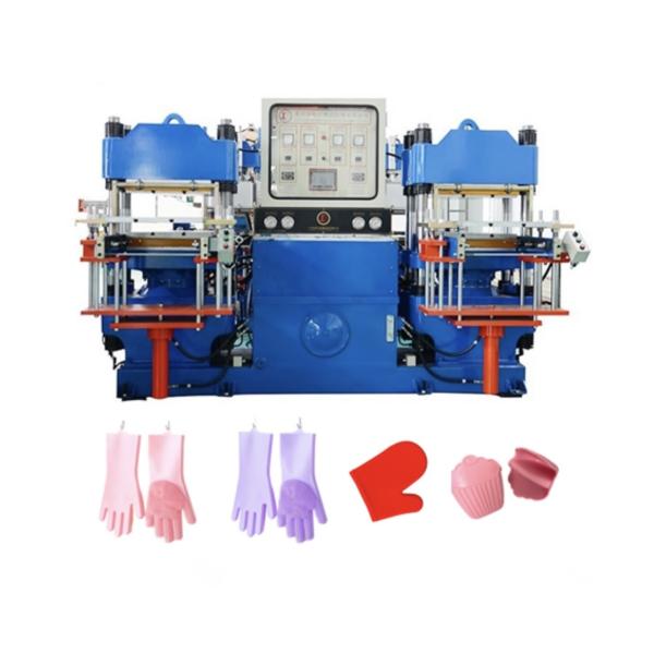 250ton Clamp Force Hot Press Double Stations for making rubber silicone products