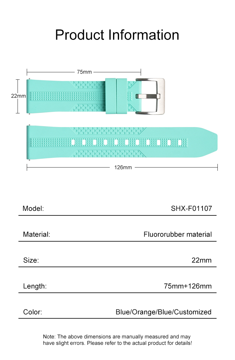 Wholesale VortexGrid FKM Watch Strap 22mm Quick Release-SHX