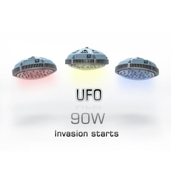 Full spectrum UFO high bay 90w Outdoow Led grow light no fans for medical growing