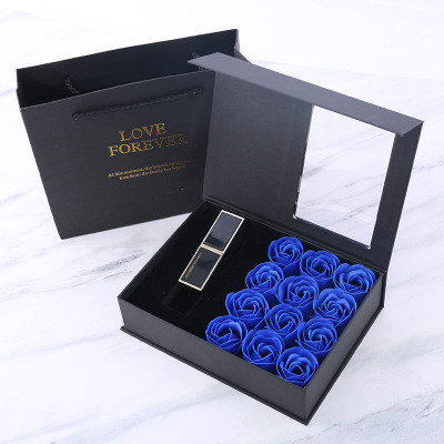 2022 Popular Cheap Price Lipstick Box With Soap Roses Birthday Valentine Gifts