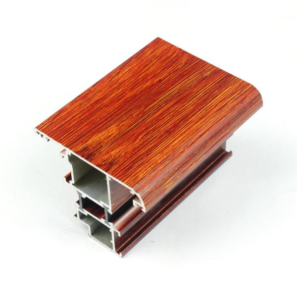 Thermal Break Bridge Wood Grain Aluminium Door And Window Frames