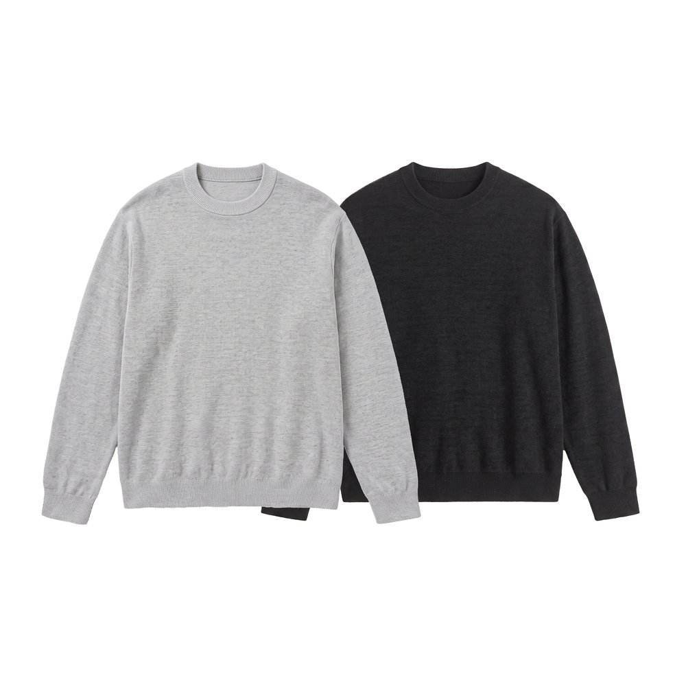 Men's Plus Size Long Sleeve Oversized Sweater Pullover Knitwear for Casual Wear