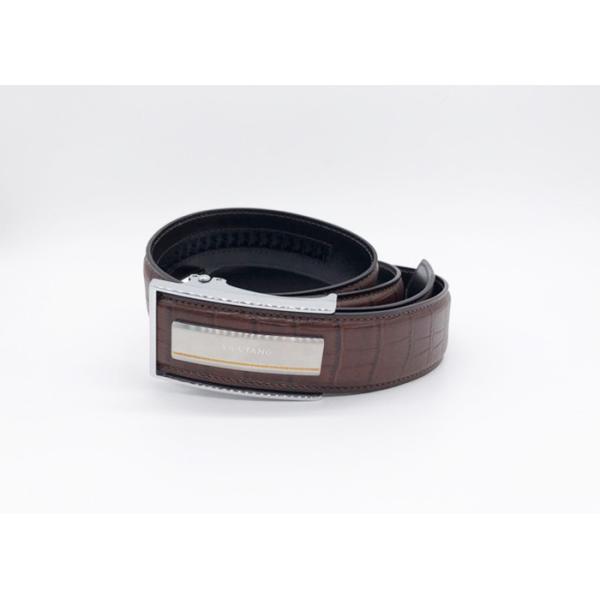 Business 120cm Men'S  Dress Leather Belt With Automatic Buckle