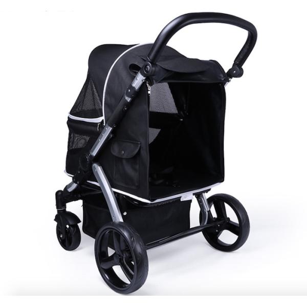 Fuentes lindas del animal doméstico de la carretilla del gris 600D Oxford de la tienda impermeable de aluminio del perro el 103x90x60cm