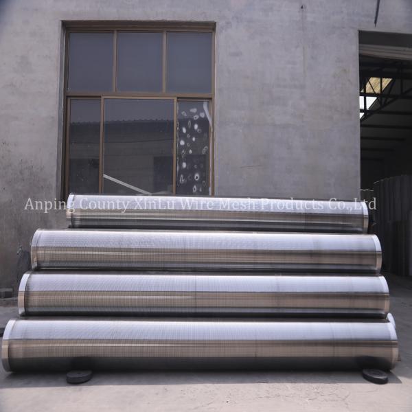 Polished Non Magnetic Stainless Steel Wedge Wire Continuous Slot Screen Tube Johnson V Wire Strainer Pipe