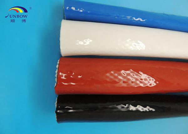 Red 100MM Silicone Resin Saturated Fiberglass Heat Resistant Sleeving Insulation