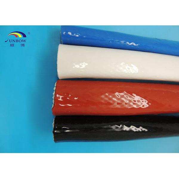 High Temperature Silicone Coated Glass Fiber Fireproof Sleeve Red